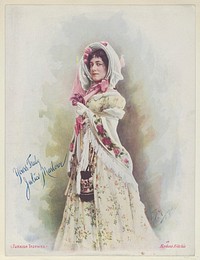 Julia Marlowe in Barbara Fritchie, from the Actresses series (T1), distributed by the American Tobacco Co. to promote Turkish Trophies Cigarettes issued by American Tobacco Company
