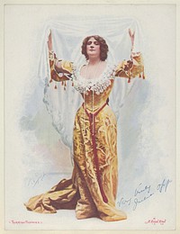 Julia Opp in A Royal Rival, from the Actresses series (T1), distributed by the American Tobacco Co. to promote Turkish Trophies Cigarettes issued by American Tobacco Company