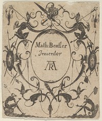 Blackwork Design for Goldsmithwork, after Mathais Beitler