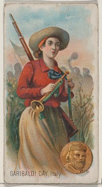 Garibaldi Day, Italy, from the Holidays series (N80) for Duke brand cigarettes issued by Allen & Ginter, George S. Harris & Sons (lithographer)