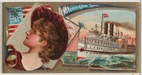 Steamship Narragansett, Stonington Line, from the Ocean and River Steamers series (N83) for Duke brand cigarettes issued by W. Duke, Sons & Co.