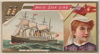 Steamship Britannic, White Star Line, from the Ocean and River Steamers series (N83) for Duke brand cigarettes issued by W. Duke, Sons & Co.