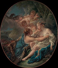 Jupiter, in the Guise of Diana, and Callisto by François Boucher