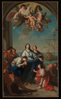 The Departure of Saints Paula and Eustochium for the Holy Land by Giuseppe Bottani
