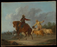 Cavalier and Shepherd by Francesco Casanova