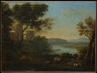 Pastoral Landscape: The Roman Campagna by Claude Lorrain (Claude Gellée)