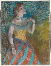 Edgar Degas's The Singer in Green by Edgar Degas