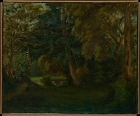 George Sand's Garden at Nohant  by Eugène Delacroix