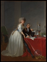 Antoine Laurent Lavoisier (1743–1794) and Marie Anne Lavoisier (Marie Anne Pierrette Paulze, 1758–1836) by Jacques Louis David