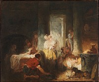 Roman Interior by Jean-Honoré Fragonard 