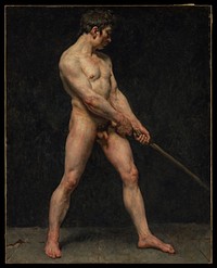 Study of a Nude Man, Follower of Pierre Narcisse Guérin (French, early 19th century)