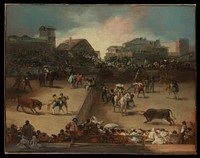 Bullfight in a Divided Ring attributed to Francisco de Goya