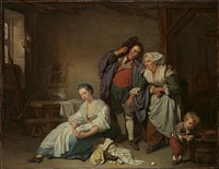 Broken Eggs by Jean-Baptiste Greuze