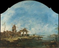 Fantastic Landscape by Francesco Guardi