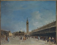 Piazza San Marco by Francesco Guardi