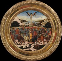 The Triumph of Fame; (reverse) Impresa of the Medici Family and Arms of the Medici and Tornabuoni Families 