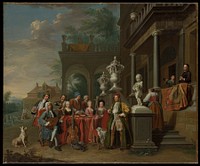 A Musical Gathering at the Court of the Elector Karl Albrecht of Bavaria by Peter Jacob Horemans