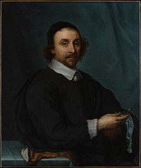 Portrait of a Man with a Watch by Cornelis Jonson van Ceulen the Younger