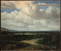 A Panoramic Landscape with a Country Estate by Philips Koninck