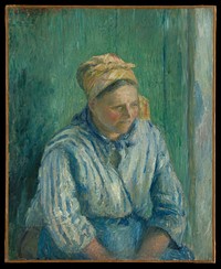 Washerwoman, Study by Camille Pissarro