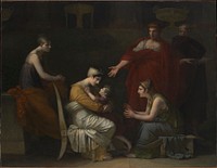 Andromache and Astyanax by Pierre Paul Prud'hon and completed by Charles Pompée Le Boulanger de Boisfrémont