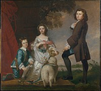 Thomas (1740–1825) and Martha Neate (1741–after 1795) with His Tutor, Thomas Needham by Sir Joshua Reynolds