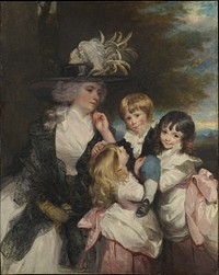 Lady Smith (Charlotte Delaval) and Her Children (George Henry, Louisa, and Charlotte) by Sir Joshua Reynolds