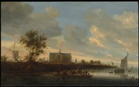 View of the Town of Alkmaar by Salomon van Ruysdael