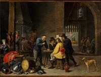Guardroom with the Deliverance of Saint Peter by David Teniers the Younger