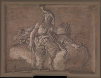 Allegorical Figure Representing Africa by Giovanni Domenico Tiepolo