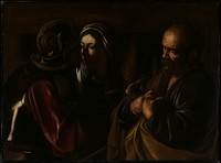 The Denial of Saint Peter by Caravaggio (Michelangelo Merisi) 