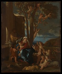 The Holy Family with Saint John the Baptist by Nicolas Poussin