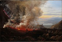 An Eruption of Vesuvius by Johan Christian Dahl