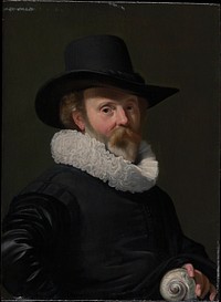 Portrait of a Man with a Shell by Thomas de Keyser