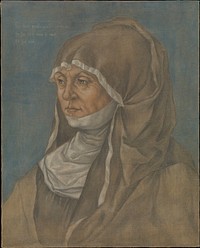 Portrait of a Woman, Said to Be Caritas Pirckheimer (1467–1532) by Albrecht Dürer