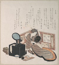 Woman Arranging Her Hair by Unidentified artist