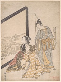 Parody of Minamoto no Tametomo by Suzuki Harunobu