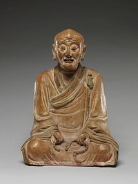 Seated luohan holding a rosary