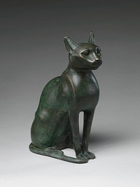 Cat Statuette intended to contain a mummified cat