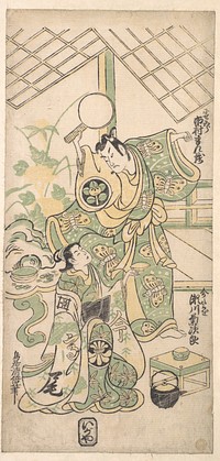 Scene from a Modified Soga Play by Torii Kiyomasu I