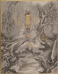 White-Robed Kannon by Kawanabe Kyosai