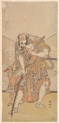 Bando Mitsugoro I in the Role of Asahina no Saburo, Drama Sono Kyodai Fuji no Sugatami" by Katsukawa Shunkō