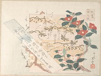 Designs of Writing-Paper with Flowers by Ryūryūkyo Shinsai