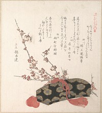 Letter-Box and Plum Blossoms by Kubo Shunman