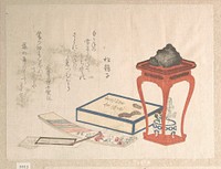 Stand, Box and Writing-Paper by Ryūryūkyo Shinsai