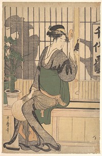 Shadows on the Shoji by Utamaro Kitagawa (1754–1806)