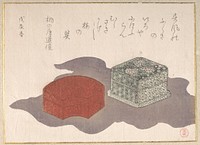 Incense Boxes with a Wrapping Cloth by Kubo Shunman