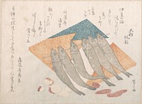 Dried Sardines, Tablet of Sea-Weed and Nuts by Ryūryūkyo Shinsai