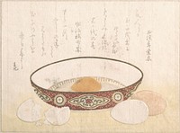 Flat Bowl with Eggs by Unidentified artist