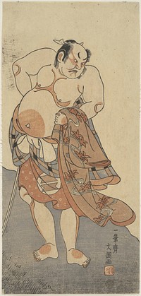 Actor Sakata Hongoro II as a Wrestler in a Play by Ippitsusai Bunchō